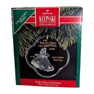 1992 HALLMARK ORNAMENT “NINE LADIES DANCING” 12 DAYS OF XMAS COLLECTION New
